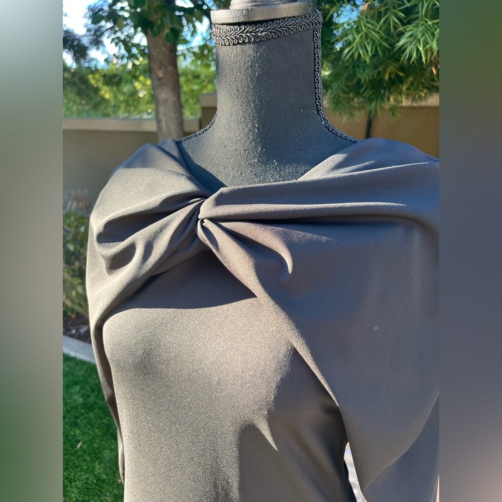 Zara black backless dress